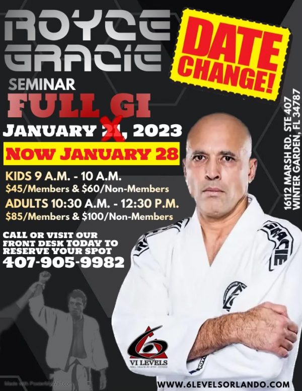 Royce Gracie Seminar at 6 Levels